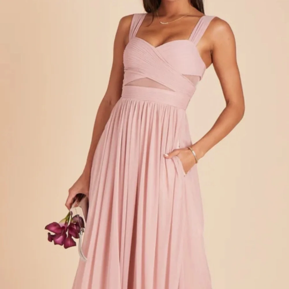 ELSYE DRESS Birdy Grey in dusty rose - Picture 1 of 3